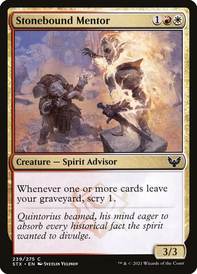 Stonebound Mentor 239 Strixhaven: School of Mages Magic card