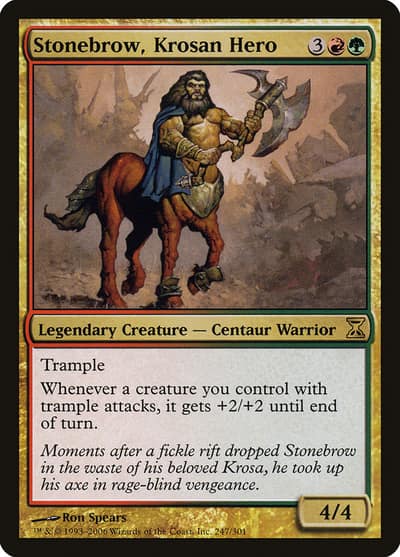 Stonebrow, Krosan Hero 247 Time Spiral Magic card