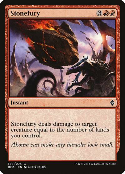 Stonefury BFZ-156 Battle for Zendikar Magic card