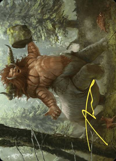 Stonehoof Chieftain // Stonehoof Chieftain ACMM-26 Commander Masters Art Series Magic card