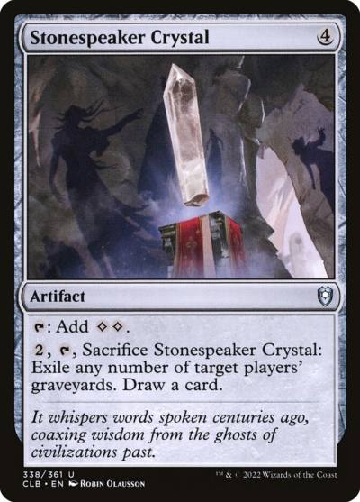 Stonespeaker Crystal CLB-338 Commander Legends: Battle for Baldur's Gate Magic card