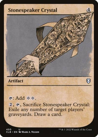 Stonespeaker Crystal CLB-450 Commander Legends: Battle for Baldur's Gate Magic card