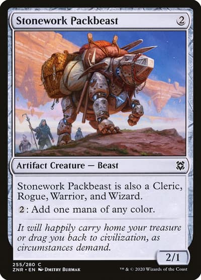 Stonework Packbeast 255 Zendikar Rising Magic card