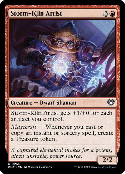 Storm-Kiln Artist CMM-260 Commander Masters Magic card