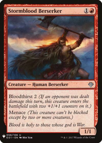 Stormblood Berserker PLST-E01-58 The List Magic card