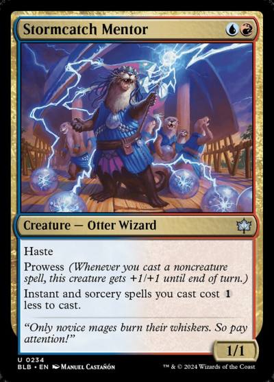 Stormcatch Mentor BLB-234 Bloomburrow Magic card