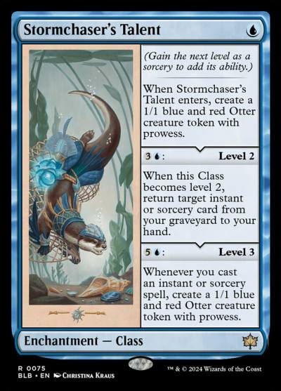 Stormchaser's Talent BLB-75 Bloomburrow Magic card