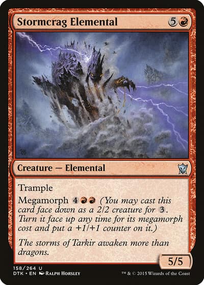 Stormcrag Elemental 158 Dragons of Tarkir Magic card
