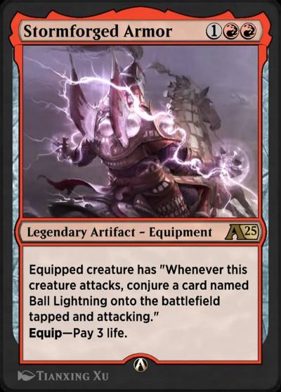 Stormforged Armor YTDM-13 Alchemy: Tarkir Magic card