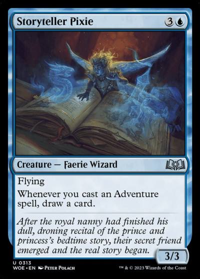 Storyteller Pixie WOE-313 Wilds of Eldraine Magic card