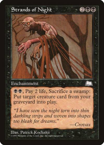 Strands of Night WTH-82 Weatherlight Magic card