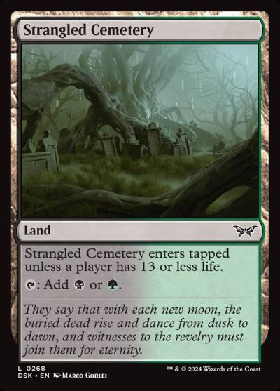Strangled Cemetery DSK-268 Duskmourn: House of Horror Magic card