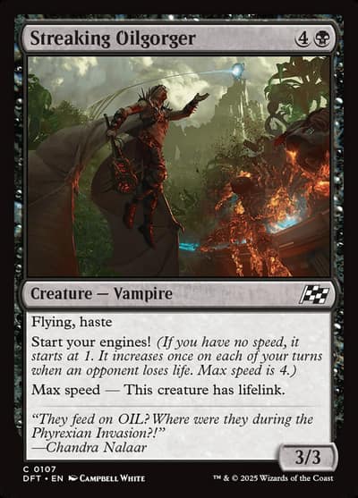 Streaking Oilgorger 107 Aetherdrift Magic card