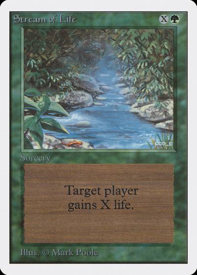 Stream of Life 2ED-218 Unlimited Edition Magic card