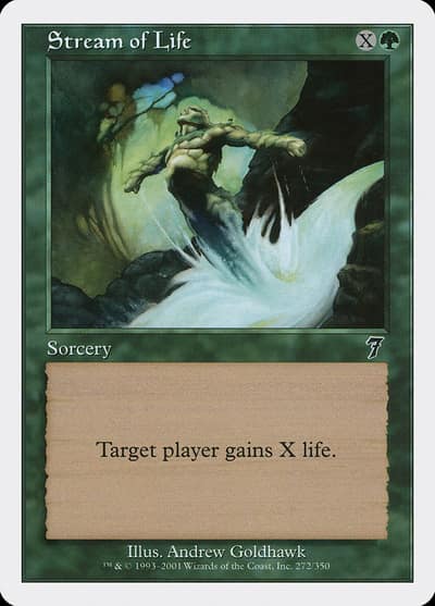 Stream of Life 7ED-272 Seventh Edition Magic card