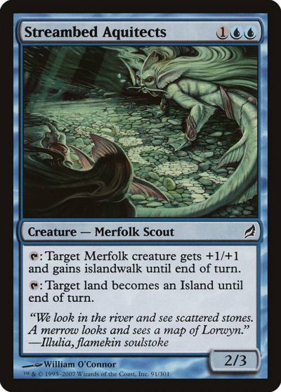 Streambed Aquitects LRW-91 Lorwyn Magic card