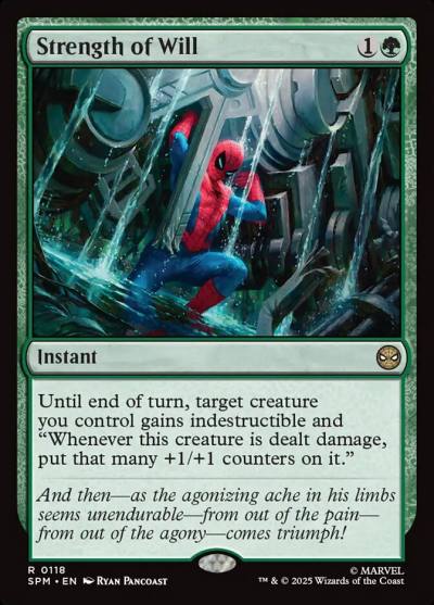 Strength of Will SPM-118 Marvel's Spider-Man Magic card