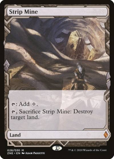 Strip Mine ZNE-28 Zendikar Rising Expeditions Magic card