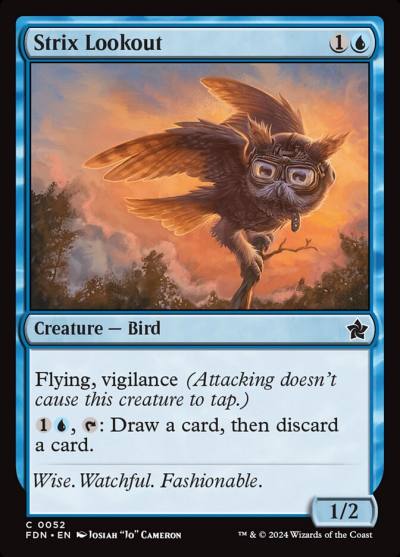 Strix Lookout FDN-52 Foundations Magic card