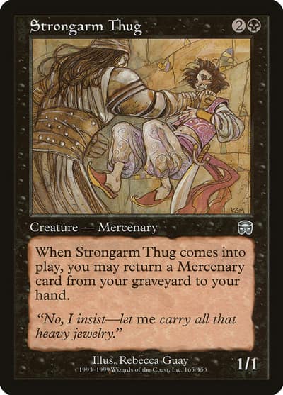 Strongarm Thug MMQ-165 Mercadian Masques Magic card