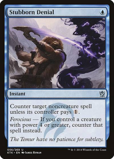 Stubborn Denial KTK-56 Khans of Tarkir Magic card