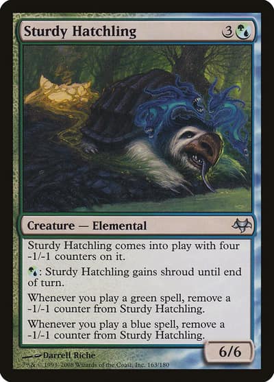 Sturdy Hatchling 163 Eventide Magic card