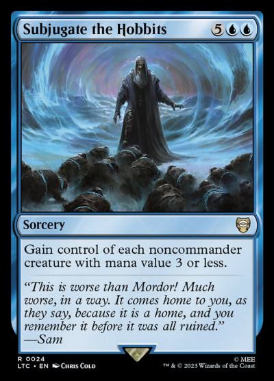 Subjugate the Hobbits LTC-24 Tales of Middle-earth Commander Magic card