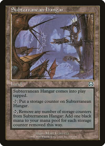 Subterranean Hangar MMQ-329 Mercadian Masques Magic card