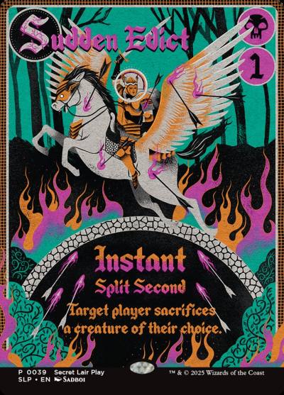 Sudden Edict SLP-39 Secret Lair Showdown Magic card