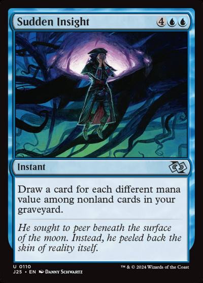 Sudden Insight J25-110 Foundations Jumpstart Magic card