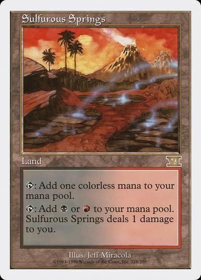 Sulfurous Springs 6ED-328 Classic Sixth Edition Magic card
