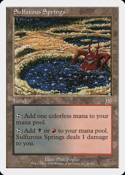 Sulfurous Springs DKM-40 Deckmasters Magic card