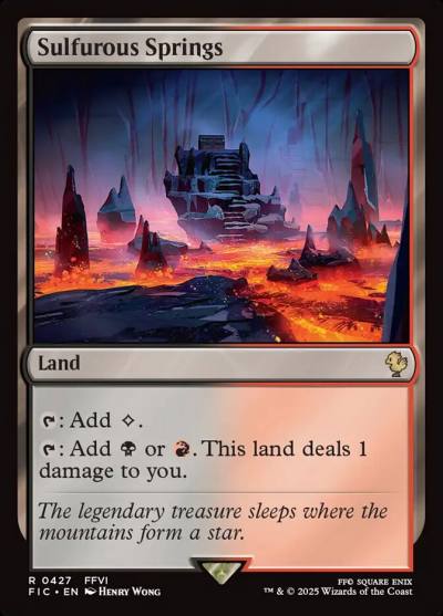Sulfurous Springs FIC-427 Final Fantasy Commander Magic card