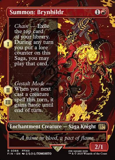 Summon: Brynhildr FIN-366 Final Fantasy Magic card