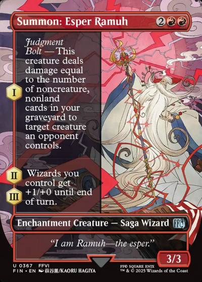 Summon: Esper Ramuh FIN-367 Final Fantasy Magic card