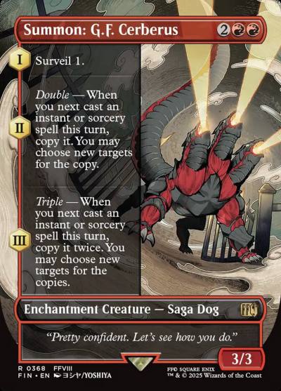 Summon: G.F. Cerberus FIN-368 Final Fantasy Magic card