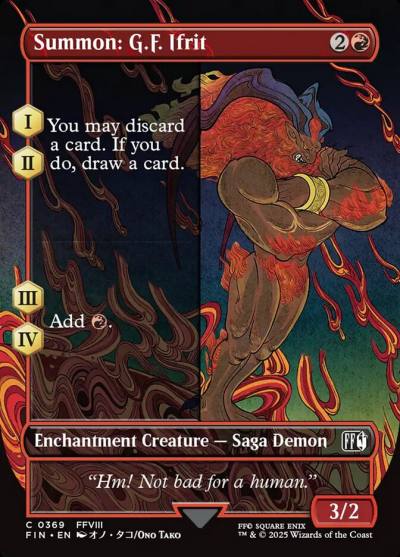 Summon: G.F. Ifrit FIN-369 Final Fantasy Magic card