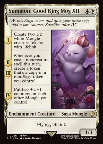 Summon: Good King Mog XII FIC-26 Final Fantasy Commander Magic card