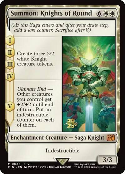 Summon: Knights of Round PFIN-36S Final Fantasy Promos Magic card