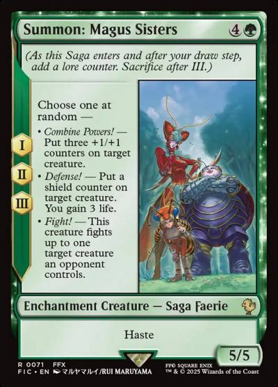 Summon: Magus Sisters FIC-71 Final Fantasy Commander Magic card