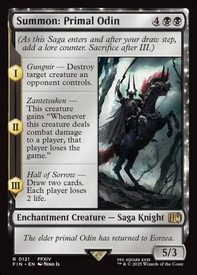 Summon: Primal Odin FIN-121 Final Fantasy Magic card