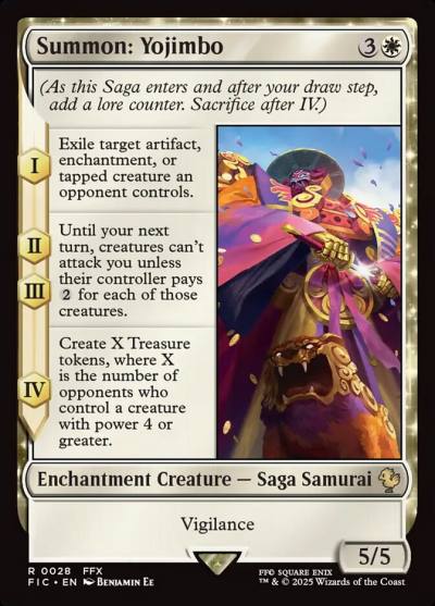 Summon: Yojimbo FIC-28 Final Fantasy Commander Magic card
