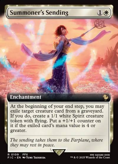 Summoner's Sending FIC-109 Final Fantasy Commander Magic card