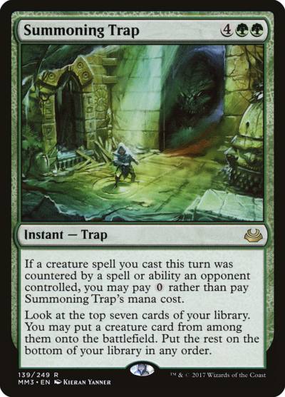 Summoning Trap MM3-139 Modern Masters 2017 Magic card