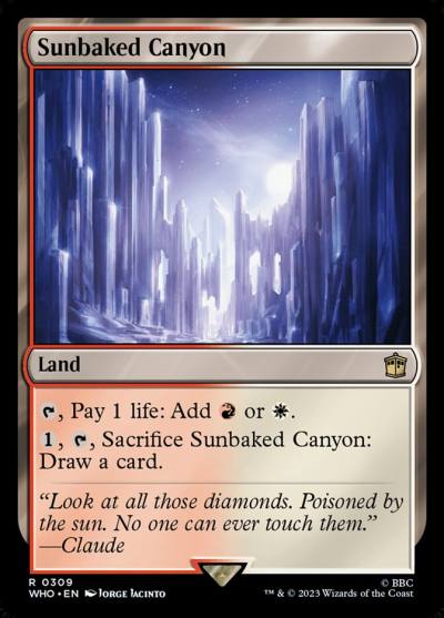Sunbaked Canyon WHO-309 Doctor Who Magic card