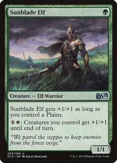 Sunblade Elf M15-202 Magic 2015 Magic card