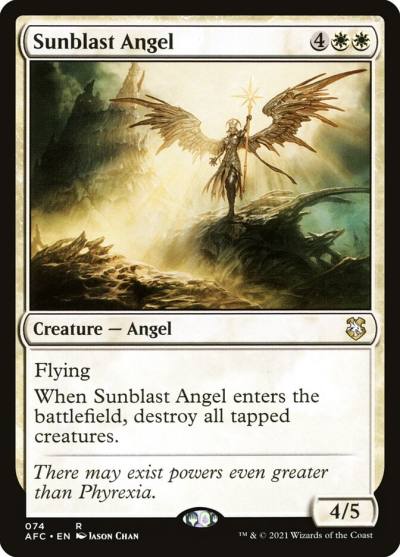 Sunblast Angel AFC-74 Forgotten Realms Commander Magic card