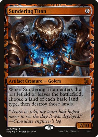 Sundering Titan MPS-49 Kaladesh Inventions Magic card