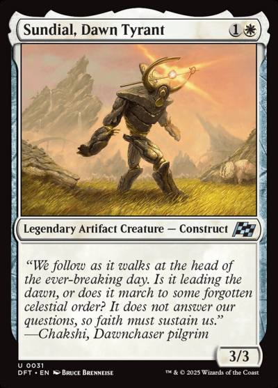 Sundial, Dawn Tyrant DFT-31 Aetherdrift Magic card