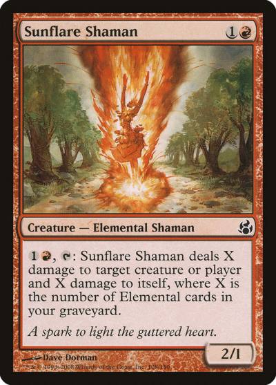 Sunflare Shaman MOR-108 Morningtide Magic card